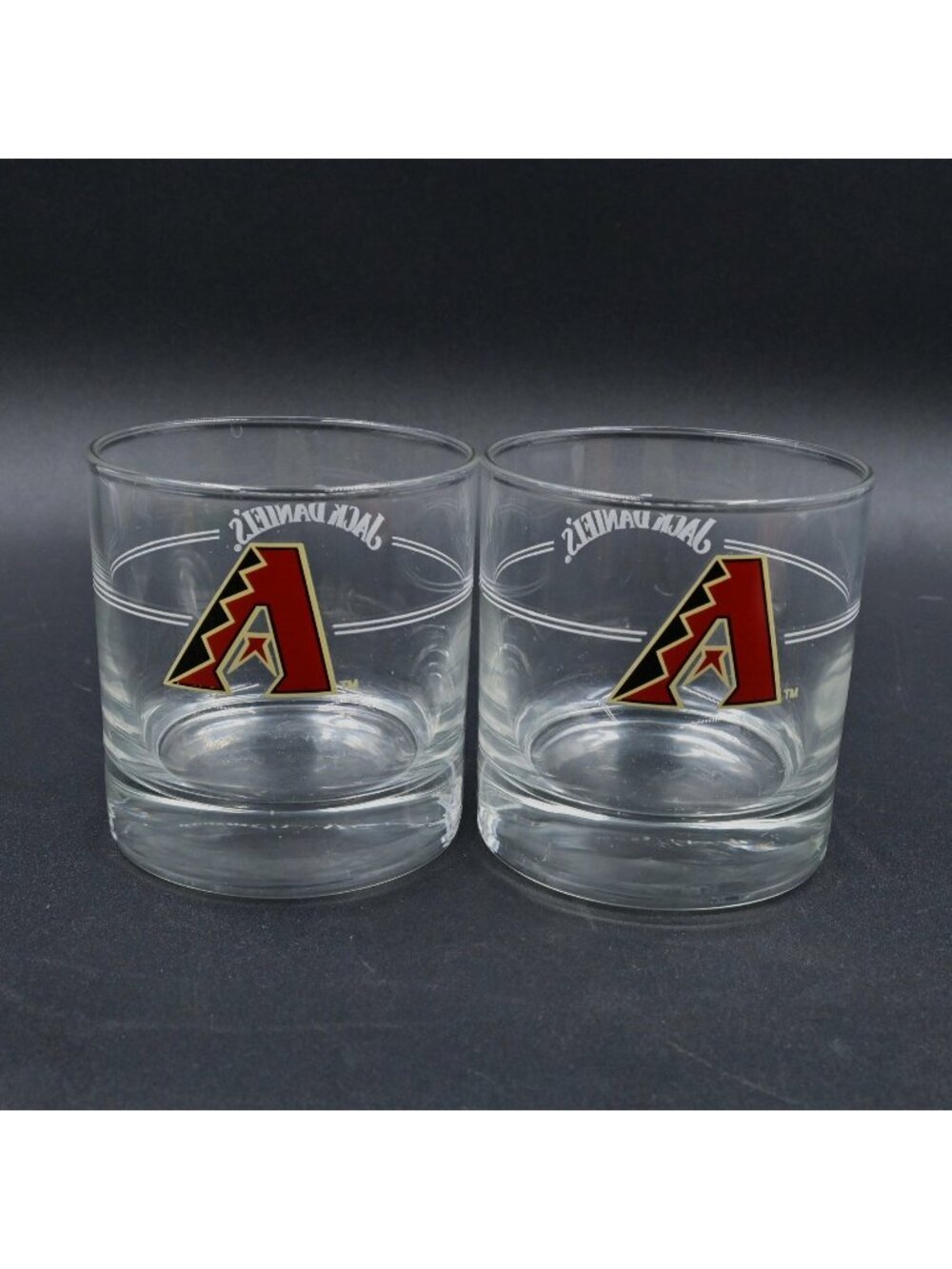 Jack Daniel's Arizona Diamondbacks Whiskey Glasses Set of 2 Rocks Tumbler MLB